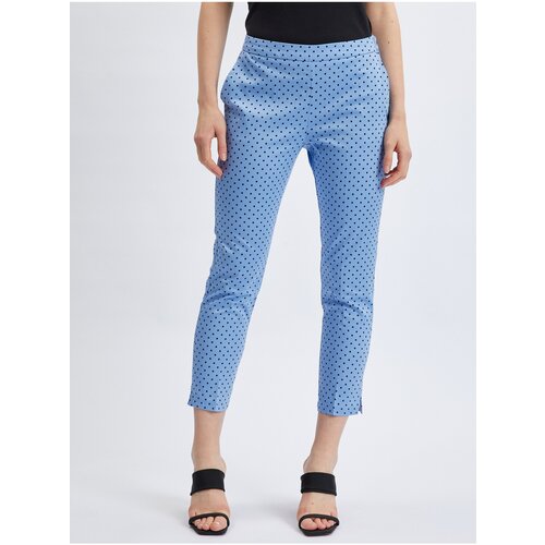 Orsay Blue Women's Three-Quarter Dot Pants - Women Cene