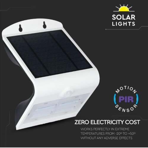 V-tac LED solarno zidno svetlo sa senzorom LED/3W/3,7V 3000/4000K IP65 belo Cene