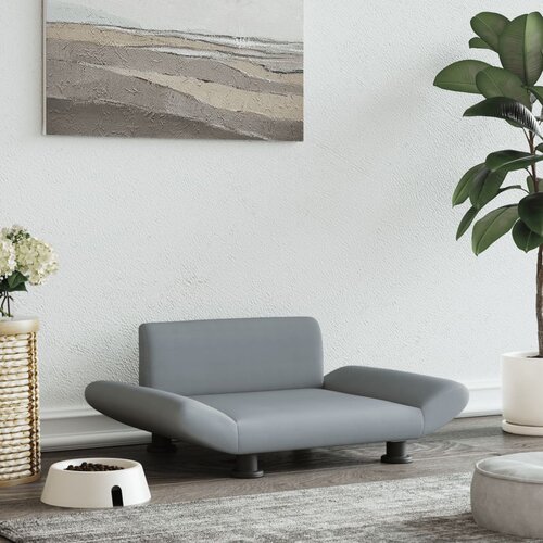 vidaXL Pasja postelja svetlo siva 70x45x28 cm blago Cene