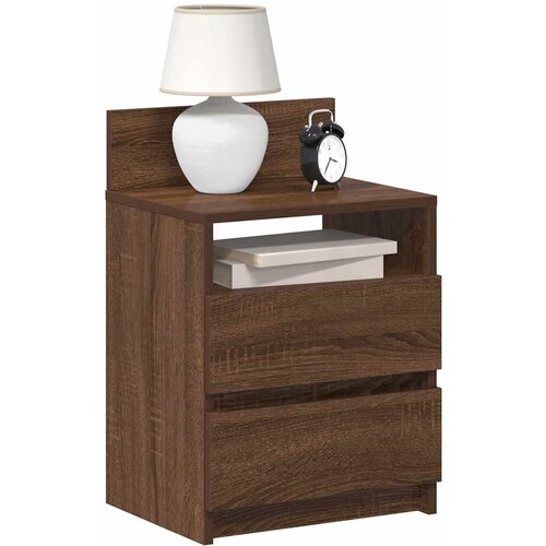 vidaXL Nočne omarice z 2 predaloma 2 kosa rjav hrast 40x33x60 cm Cene