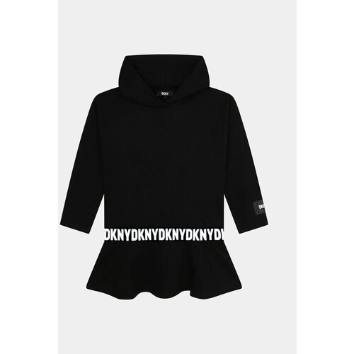 Dkny Pletena obleka D32905 D Črna Regular Fit Slike