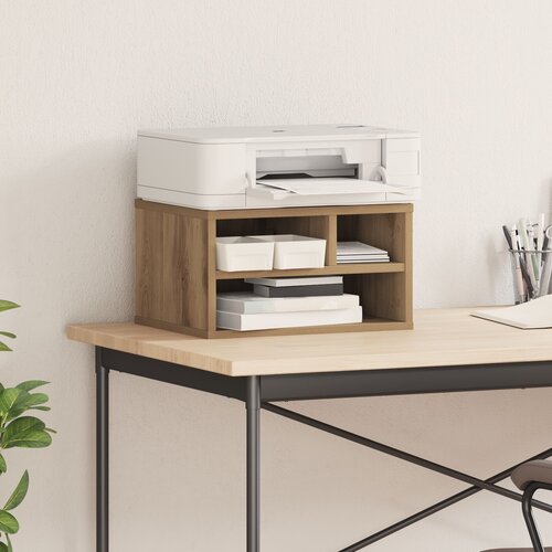 vidaXL Stalak za pisač Artisan hrast 40x32x22,5 cm konstruirano drvo Cijene
