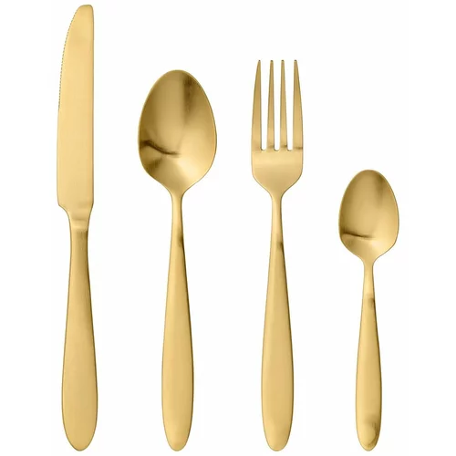 Bloomingville 4-delni set jedilnega pribora v zlati barvi Cutlery Eleganza