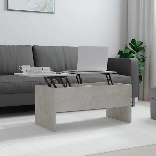  Stolić za kavu boja betona 102x50,5x46,5 cm konstruirano drvo Cene
