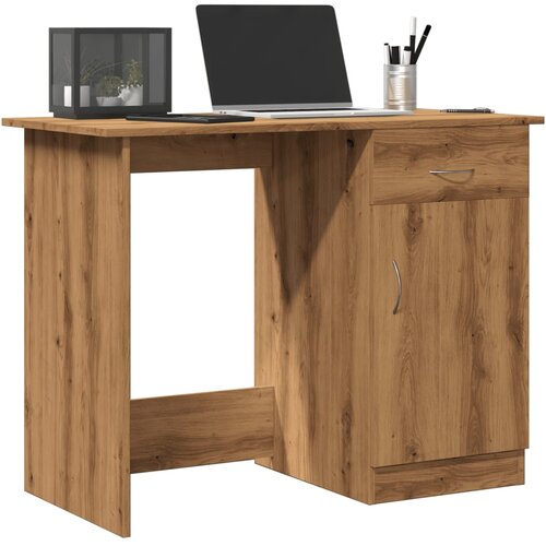 VidaXL Radni stol boja hrasta artisan 100x50x76 cm konstruirano drvo Slike