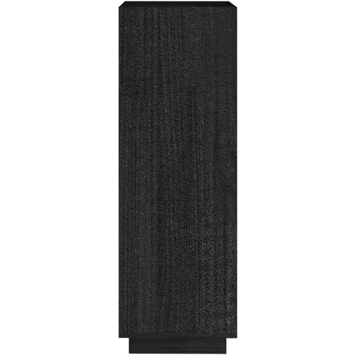 VidaXL Ormarić za knjige / sobna pregrada crni 40x35x103 cm borovina Slike