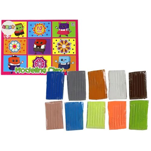  Set of Plastic Clay 10 Colors Cene