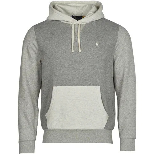 Polo Ralph Lauren Puloverji SWEATSHIRT CAPUCHE EN MOLLETON COLOBLOCK Siva