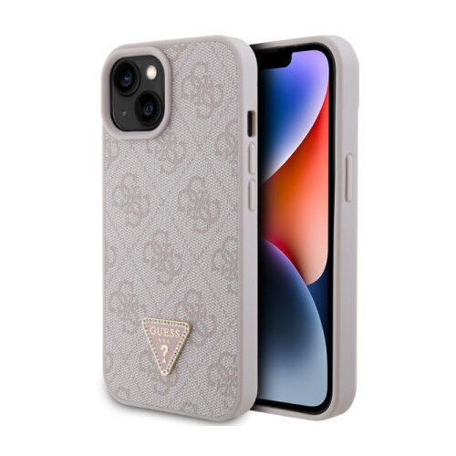 Guess Trdo ohišje za Apple iPhone 15 Triangle Strass 4G, Roza, (21244245) Cene