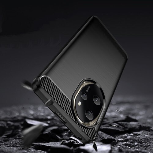 Techsuit Carbon Silicone maska za Honor 200 &amp;ndash; crna Slike