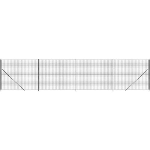  Ograda od žičane mreže s prirubnicom antracit 1 4x10 m Slike