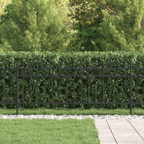  Ograda u obliku prstena Crna 200 x 130 cm Slike