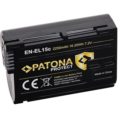Patona Baterija EN-EL15B / EN-EL15C za Nikon Z5 / Z6 / Z7, 2250 mAh
