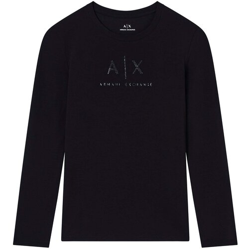 EAX Majice z dolgimi rokavi T-Shirt Črna Cene