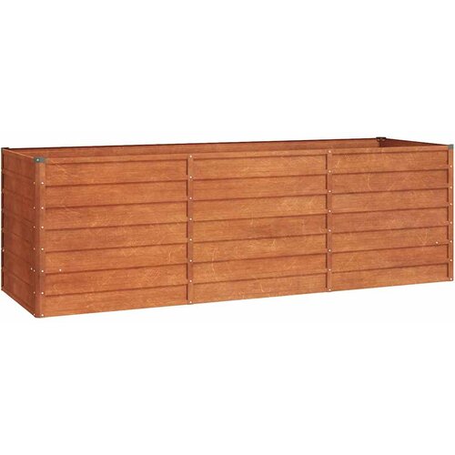  Povi&amp;scaron;ena vrtna gredica boja hrđe 240 x 80 x 77 cm čelik COR-TEN Slike