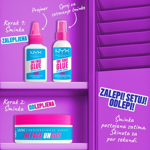 NYX Professional Makeup The Face Unglue čistilni balzam za odstranjevanje ličil z karitejevim maslom 50 ml Slike