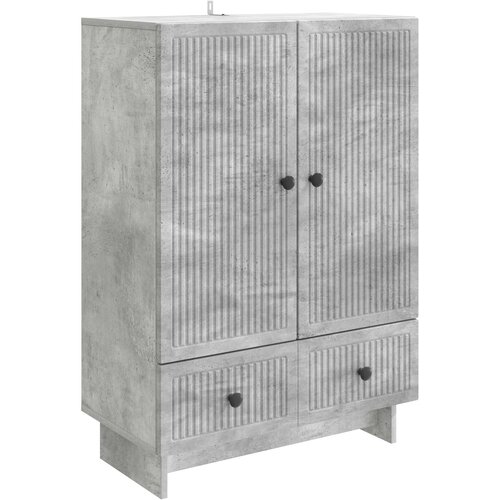 vidaXL Strani &scaron;al Beton Siva 66 x 34,5 x 95 cm Konstruirano leseno, (5000217750) Cene