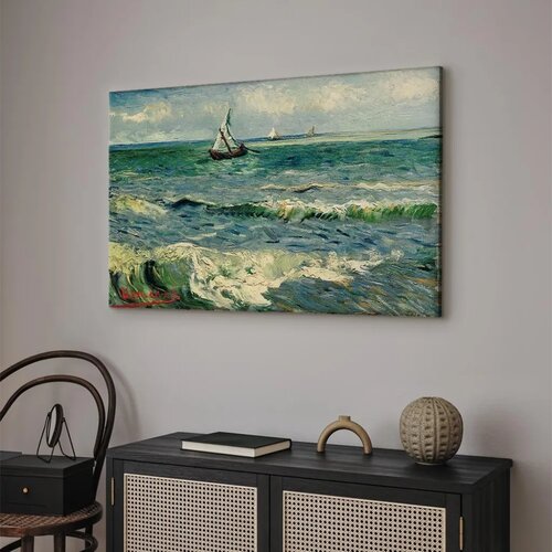  Slika - Vincent van Gogh &amp;ndash; Seascape at Saintes-Maries 120x80 Na talijanskom platnu Slike