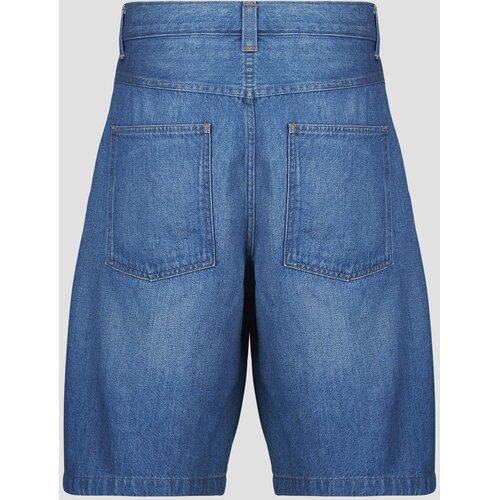 Edwin Kratke hlače &amp;amp; Bermuda Double Knee Worker Short Modra Slike