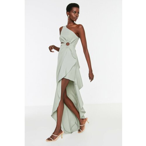 Trendyol ženska haljina Mint Waist Detailed Evening Dress & Graduation Slike