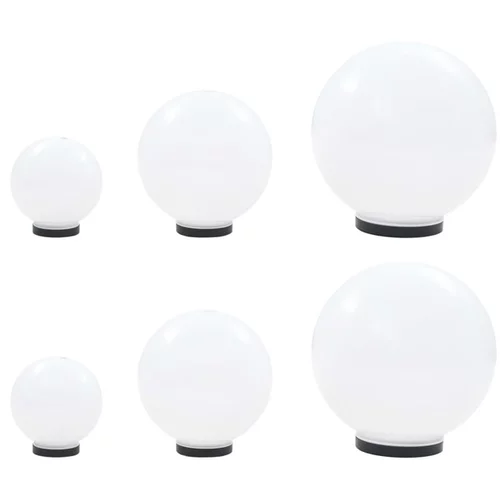  LED okrogle svetilke 6 kosov krogle 20/30/40 cm PMMA
