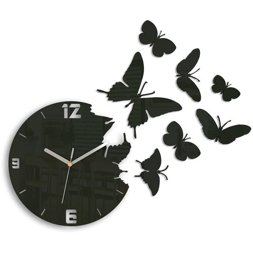  Stenske ure METULJ WENGE HMCNH003-wenge (moderna stenska ura) Slike