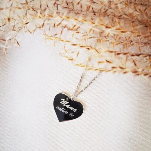 Jewelry Nikolić ogrlica srce MAMA VOLIM TE Cene