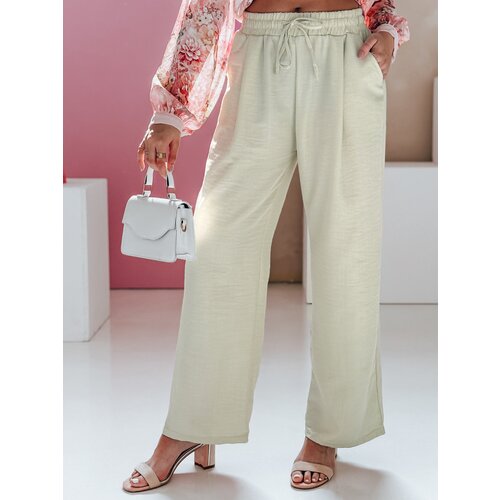 DStreet Spodnie damskie wide leg MILLIVIO khaki Cijene