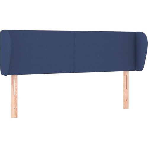 Maison Chic Vzglavna omarica - Nočna omarica - Posteljna omarica z u&amp;scaron;esi modro 147x23x78/88 cm blago, (21708423) Slike