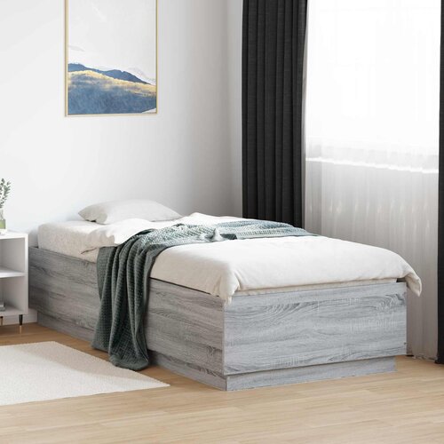  Krevetna konstrukcija Siva Sonoma 80 x 200 cm Konstruirano drvo Cijene