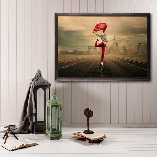 Wallity slika red umbrella, 50 x 70 cm Cene
