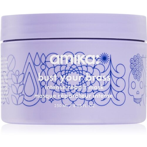 amika Bust Your Brass Cool Blonde intenzivna regeneracijska maska za blond in sive lase 250 ml Cene