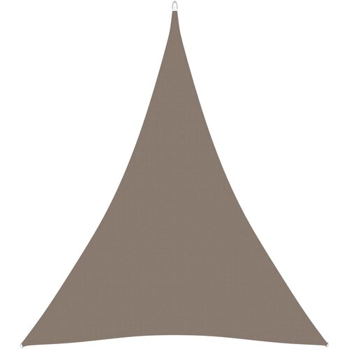 VidaXL Senčno jadro oksford blago trikotno 4x5x5 m taupe Slike