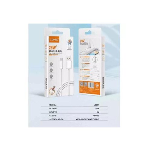 Ldnio LS891 kabl za punjač 25W usb a na lightning Cene