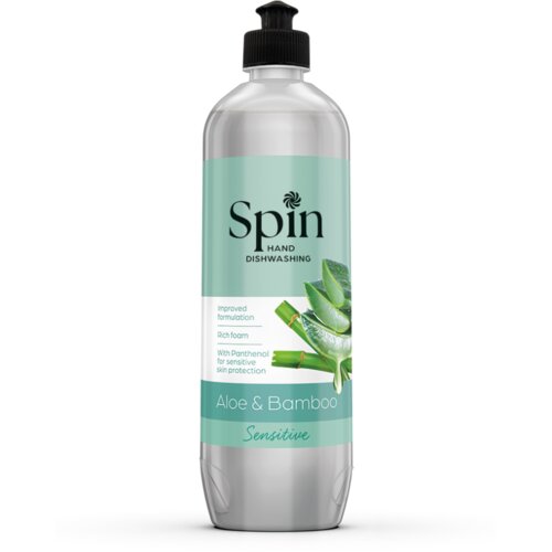 Spin Tečni deterdžent za sudove Aloe&amp;amp;Bamboo, 800ml Slike
