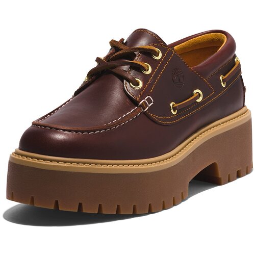 Timberland Cipele na vezanje &amp;#039;Stone Street 3 Eye&amp;#039; smeđa / karamela / tamno smeđa Slike