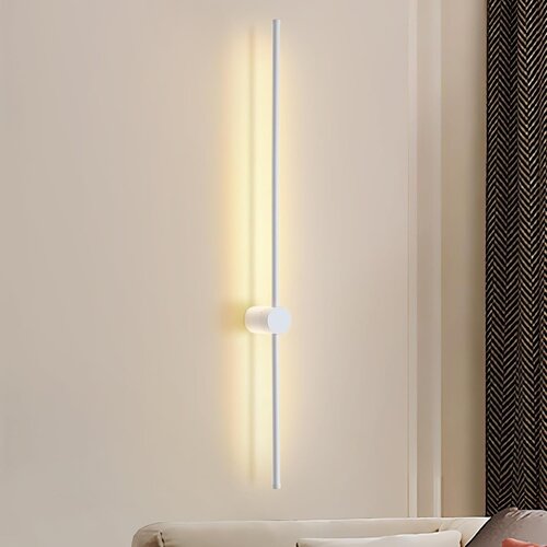 Nettlife notranja stenska svetilka, 60 cm LED stenska svetilka, bela, moderna oblika, toplo bela 3000K stopni&amp;scaron;čna svetilka, vrtljiva, (5000491219) Slike