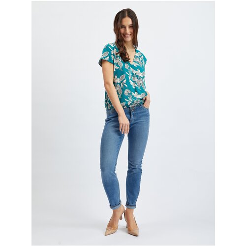 Orsay Petroleum Women's Floral Blouse - Women Cene
