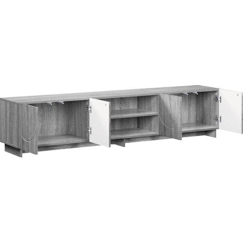  TV stalak 180 x 34,5 x 40 cm Siva Sonoma Konstruirano drvo Slike