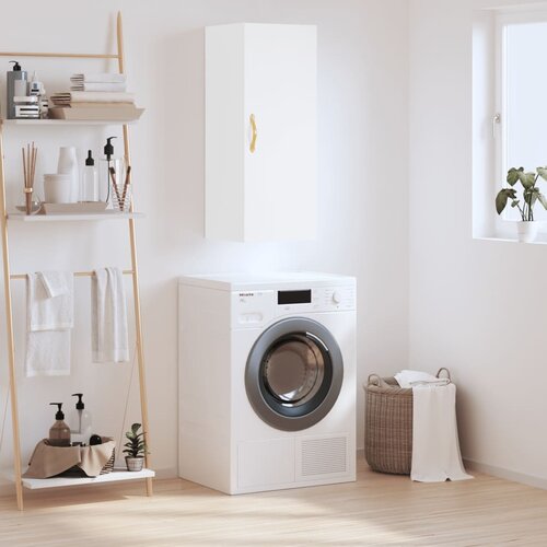 The Living Store Stenska omarica bela 34,5x34x90 cm - Stenska Omarica, (21429759) Slike