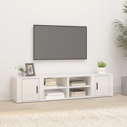 TV ormarić 2 kom sjajni bijeli 80x31,5x36 cm konstruirano drvo