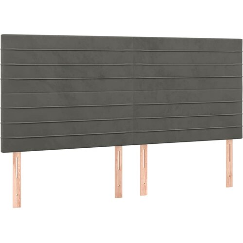  Krevet s oprugama i madracem tamnosivi 200x200 cm bar&amp;scaron;unasti Slike