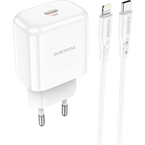  USB punjač sa kablom 1m Type-C to iPhone/lightning BOROFONE BN3 Premium PD20W Type-C single port set white Cijene