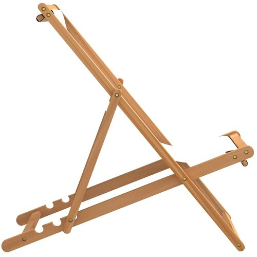  Ležaljka od tikovine 56 x 105 x 96 cm krem Slike