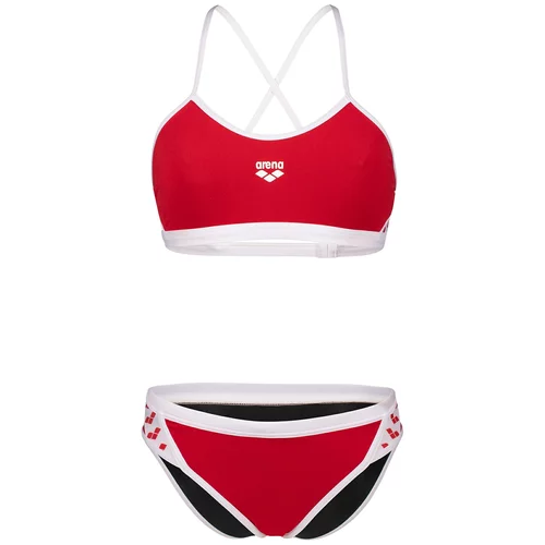 Arena Bikini 'ICONS' češnjevo rdeča / bela