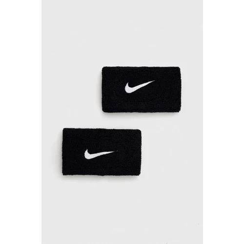 Nike Trak za zapestje 2-pack črna barva