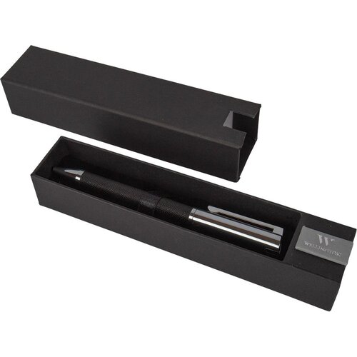  Set pisaći Wellington Cortina metalna kem.ol. crno srebrna Slike