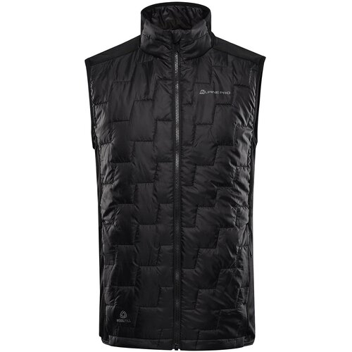 Alpine pro Men&amp;#039;s vest with merino filling NERC black Slike