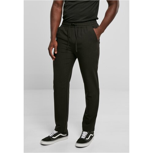 Urban Classics Plus Size Tapered Jogger Pants - Black Slike