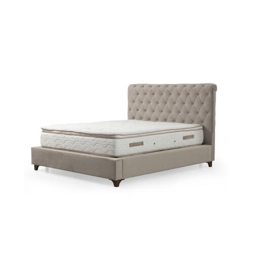 Hanah home deluxe set 150 x 200 v2 beige dvostruki dušek, baza i uzglavlje Cene